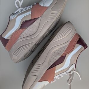 Women / Youth Zara Blush Tone Chunky Platform Sneakers, women 5, youth 3.5-4Y